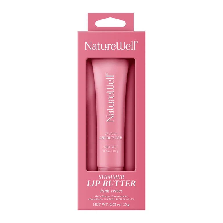 NatureWell Tinted Lip Butter, Pink Velvet, 0.53 oz | Walmart (US)
