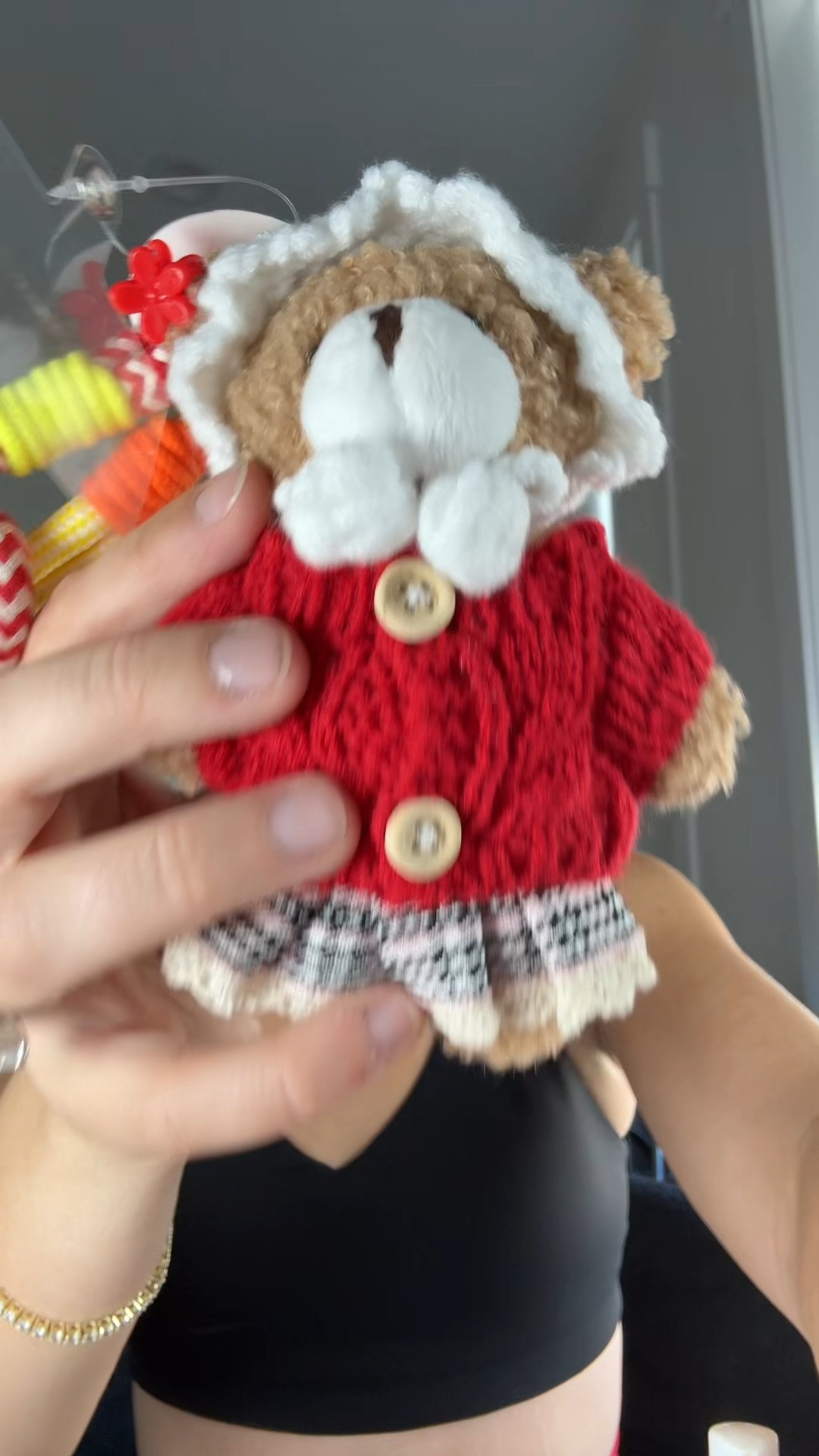 Teddy Huggy 5.9-Inch Red Knitted Outfit Teddy Bear Plush Keychain Decor 

Note: Alternative product tag 

 #LTKU #LTKTravel