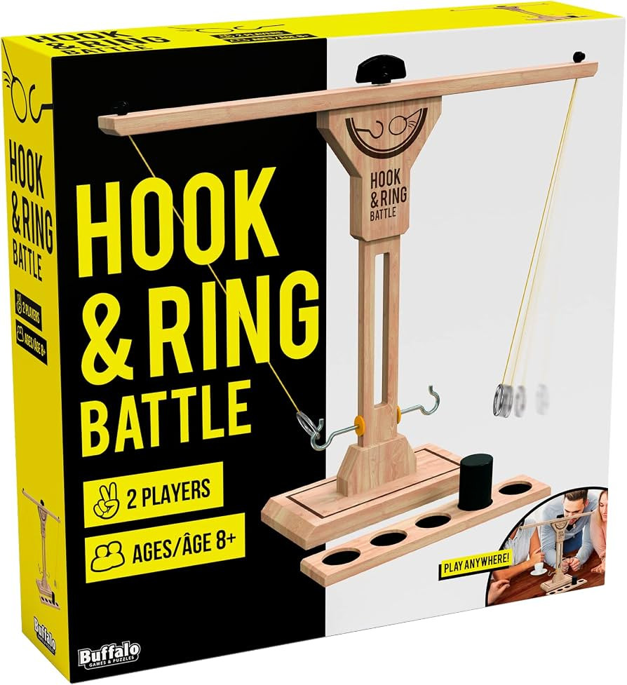 Buffalo Games - Hook and Ring Battle - Ultimate Fast Paced Party Game - Head to Head Game of Skil... | Amazon (US)