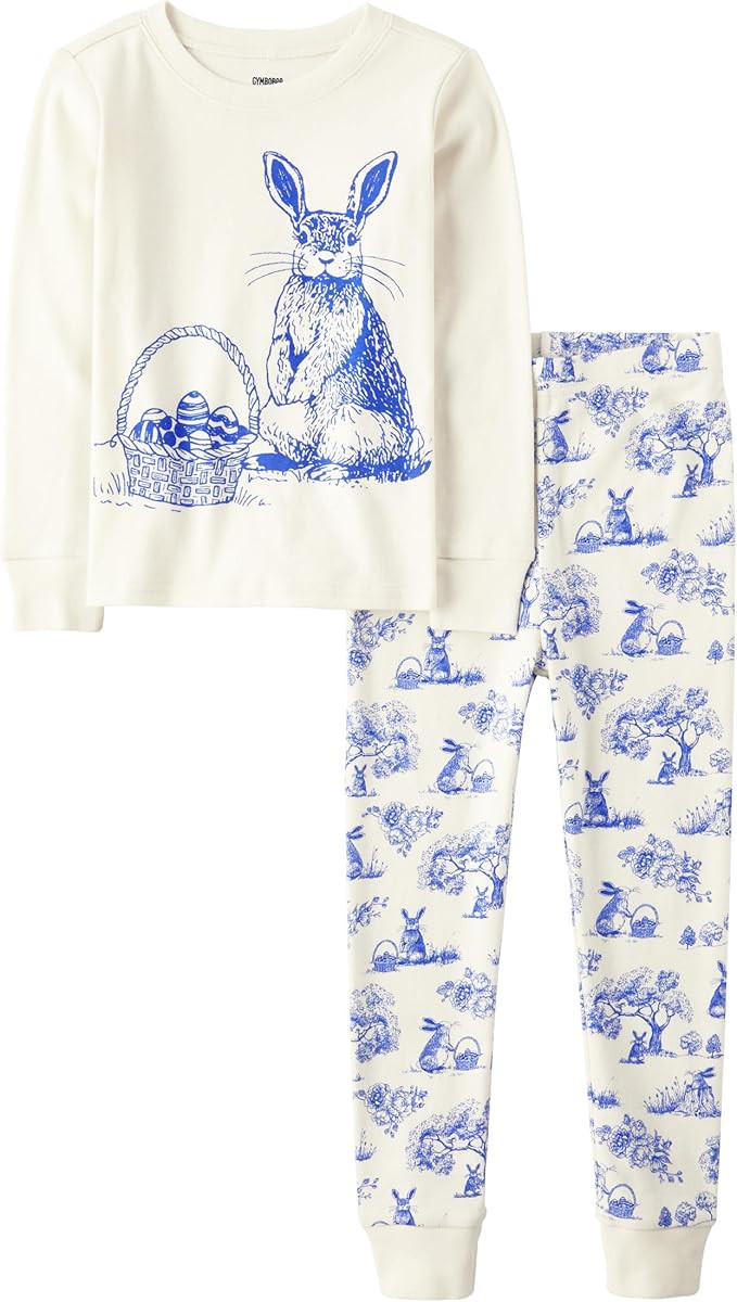 Gymboree unisex baby And Toddler 100% Cotton Long Sleeve Top and Pants,holiday Gymmies | Amazon (US)