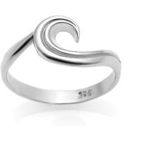 Wave Ring #065 - Jewelry, Ocean Ring, Surfer Island & Reef Sterling Silver Or Gold | Etsy (US)