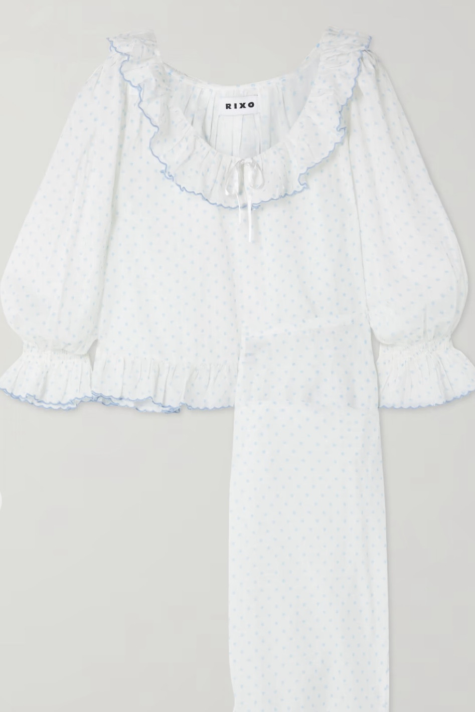 Bride getting ready pajaamas