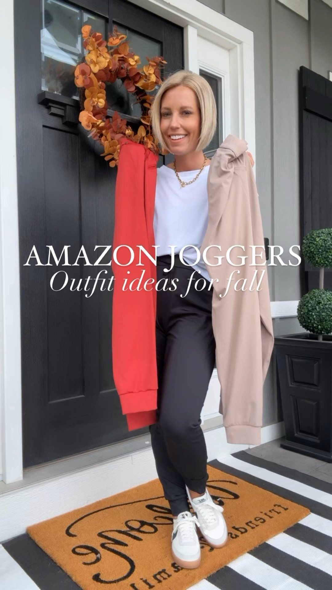 Give me all the joggers for fall! Of course I love the black pair but I love trying different colors in this style of pants!!! The material and fit are perfection!!!!
⬇️⬇️⬇️
Joggers TTS small
Tee size small
Shoes TTS 

#LTKFitness #LTKFindsUnder50 #LTKVideo