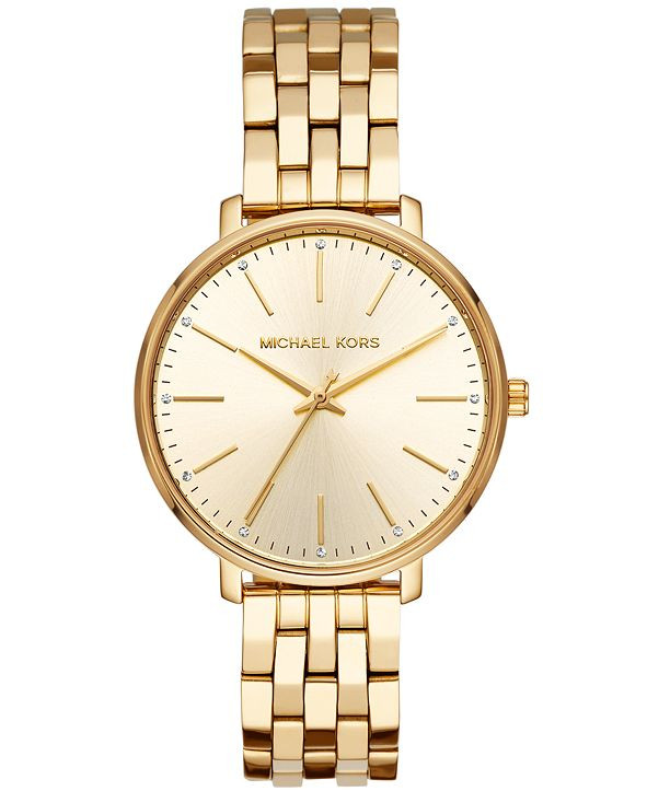 Women's Pyper Gold-Tone Stainless Steel Bracelet Watch 38mm | Macys (US)