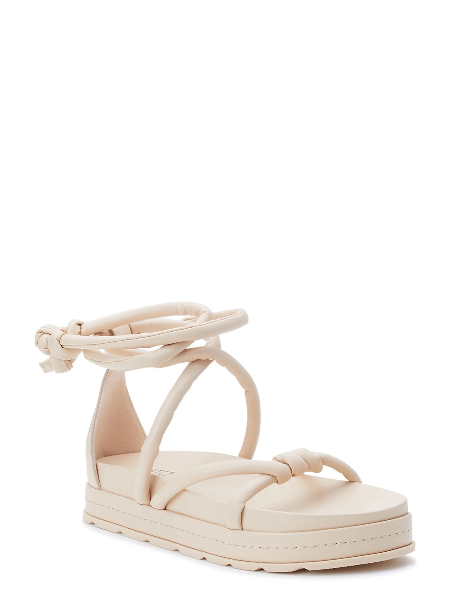 No Boundaries Women's Ankle Wrap Sandal | Walmart (US)