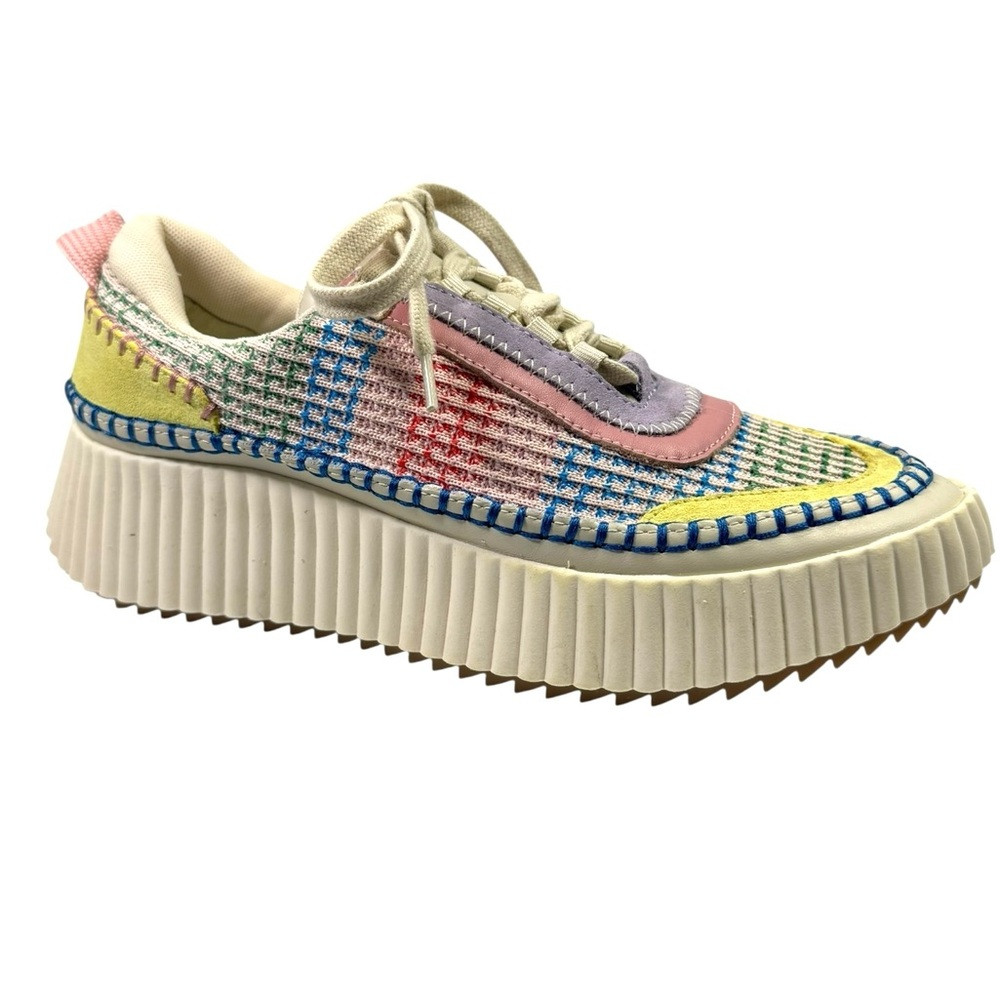 Dolce Vita Dolen 7.5 Colorful Woven Knit Platform Sneakers Women’s | Poshmark