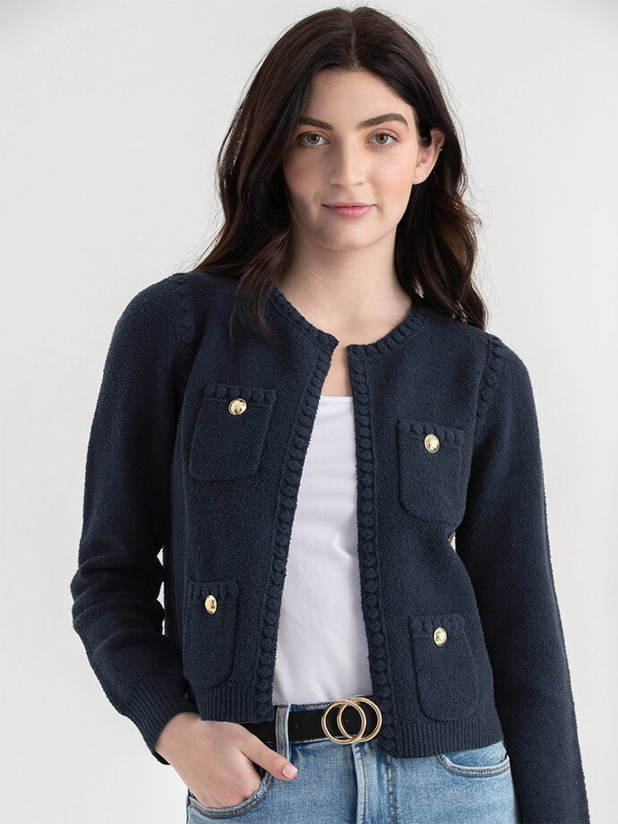 Boucle Sweater Jacket | Rickis | Ricki's