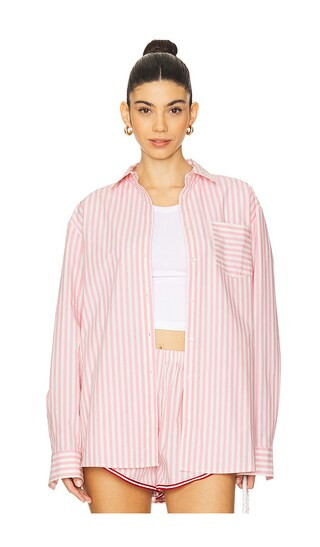 The Avril Button Down in Taffy Stripe | Revolve Clothing (Global)