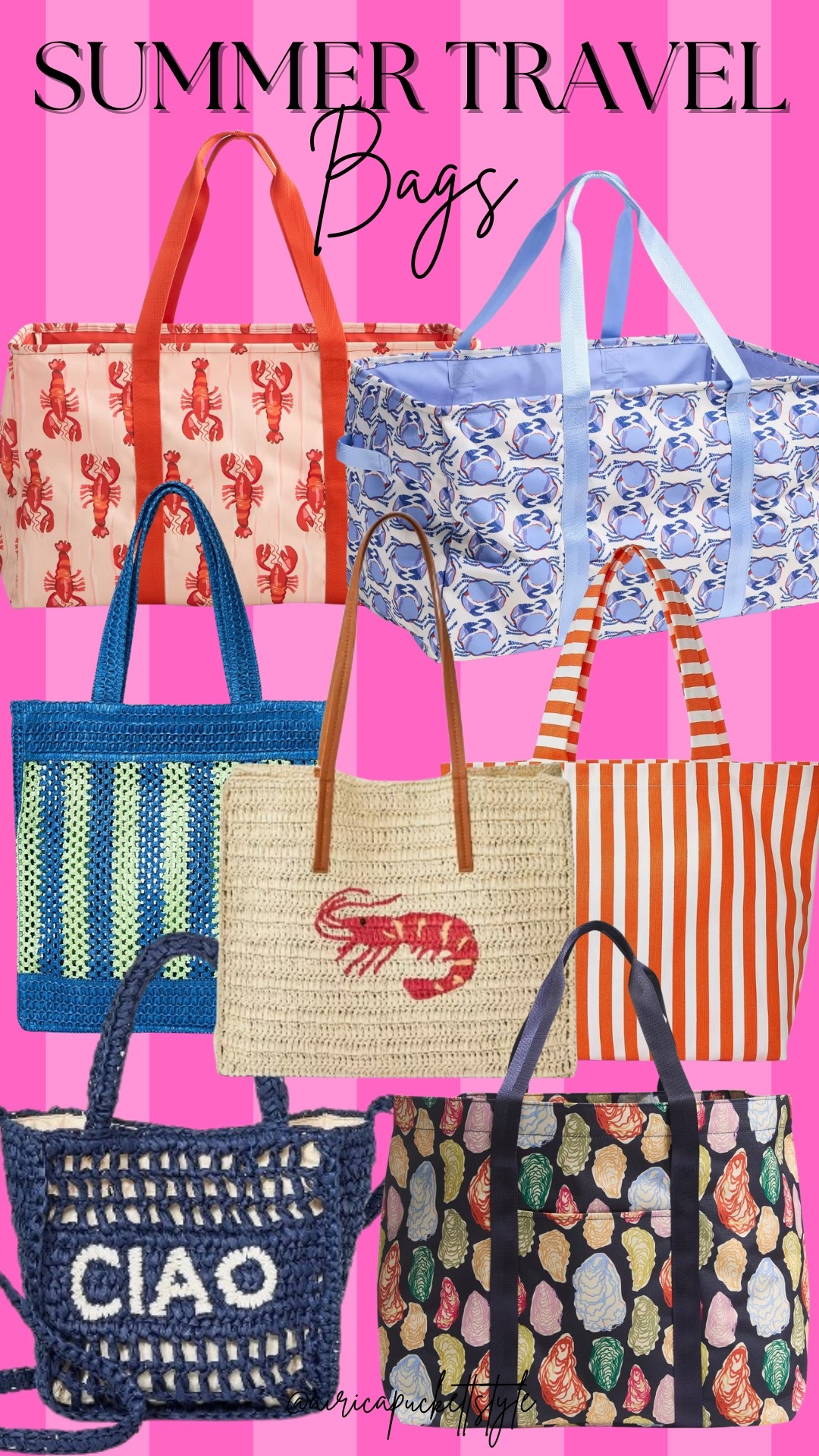 Summer travel bags from Target | accessories | nautical style 

#LTKSeasonal #LTKTravel #LTKStyleTip