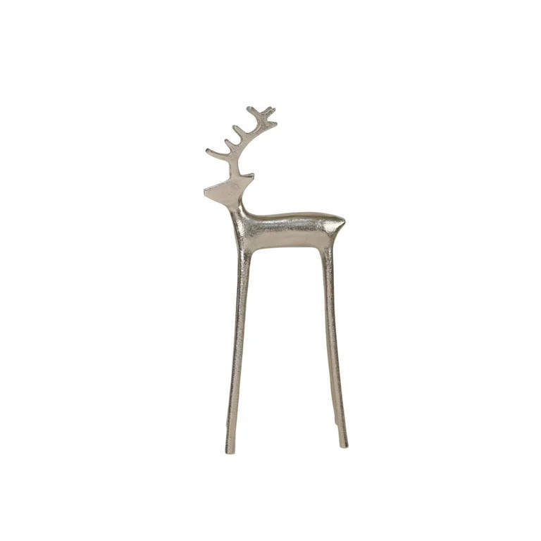 Large Reindeer Christmas Tabletop Decoration, Silver, 16", by Holiday Time - Walmart.com | Walmart (US)