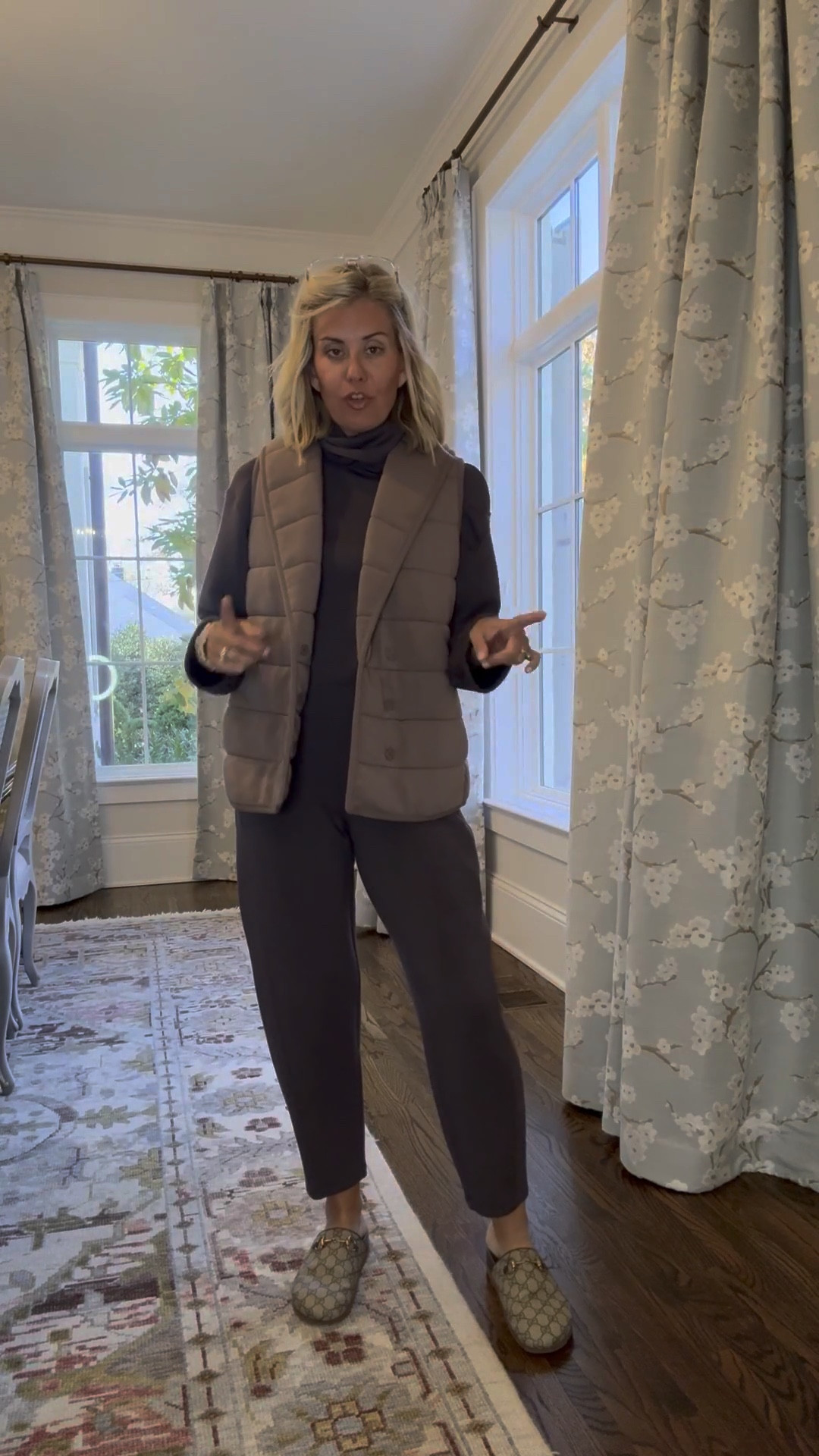 Easy peasy and comfy watching the Macy’s Day parade outfit!

Wearing XS vest, small top, small petite bottoms, 38 shoes 

#LTKHoliday #LTKootd #LTKOver40