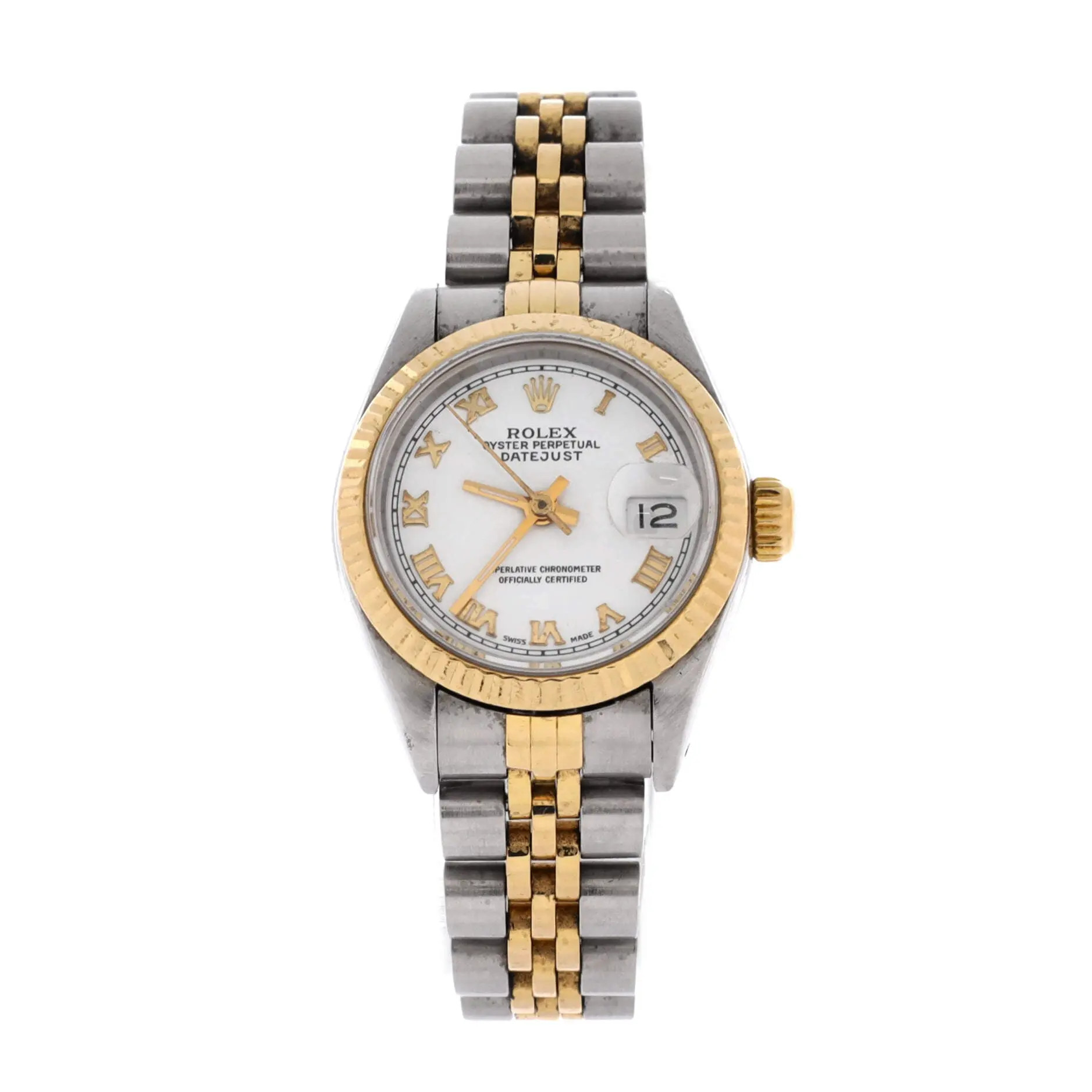 Pre-Owned Rolex Oyster Perpetual Datejust Automatic Watch Stainless Steel and Yellow Gold 26 (Wom... | Nordstrom