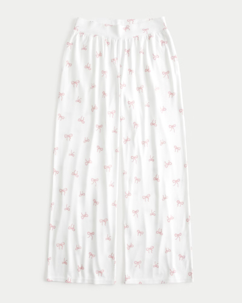 Cozy Wide-Leg Pajama Pants | Hollister (US)