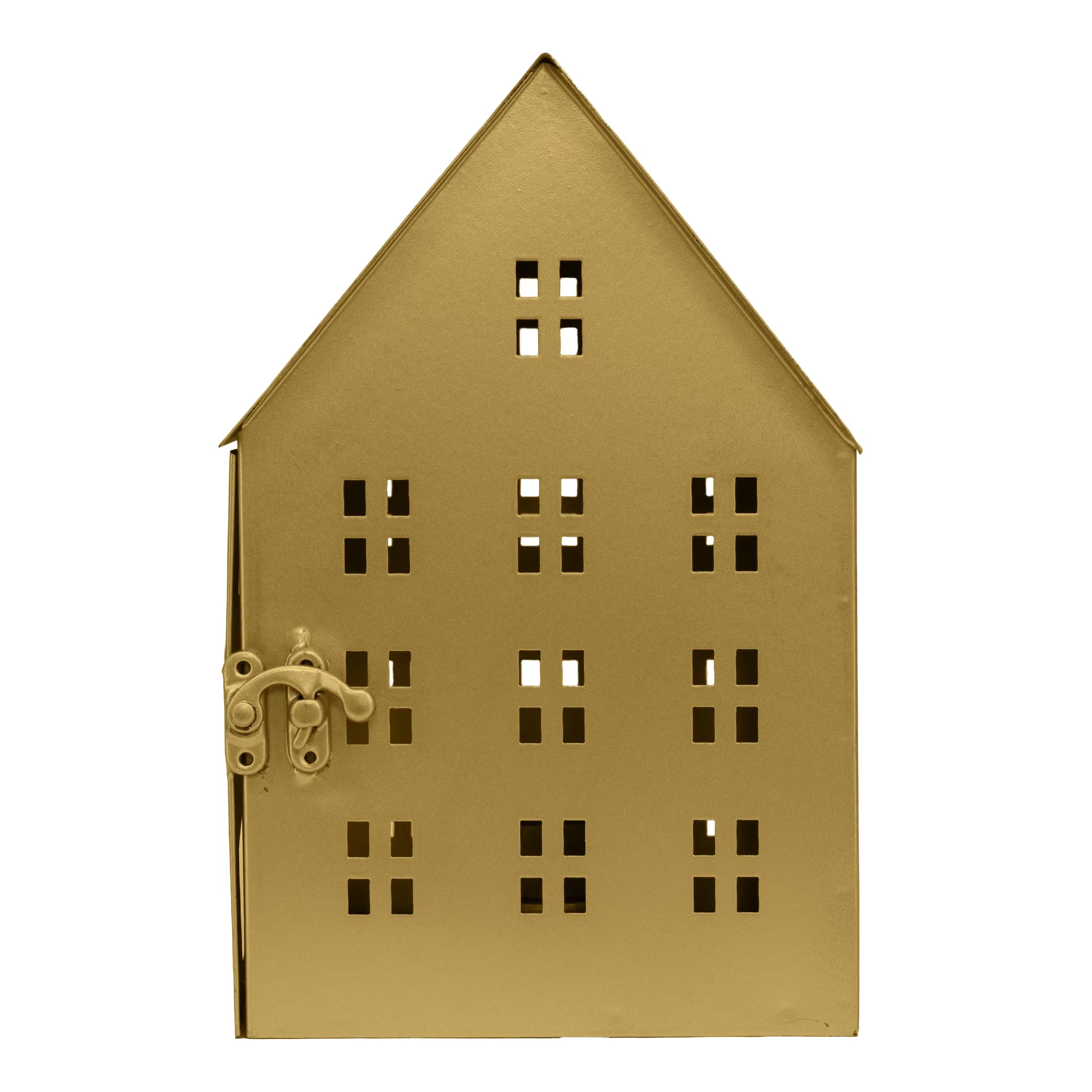 My Texas House Metal House Tealight Candle Holder Christmas Decoration, Gold, 8" - Walmart.com | Walmart (US)