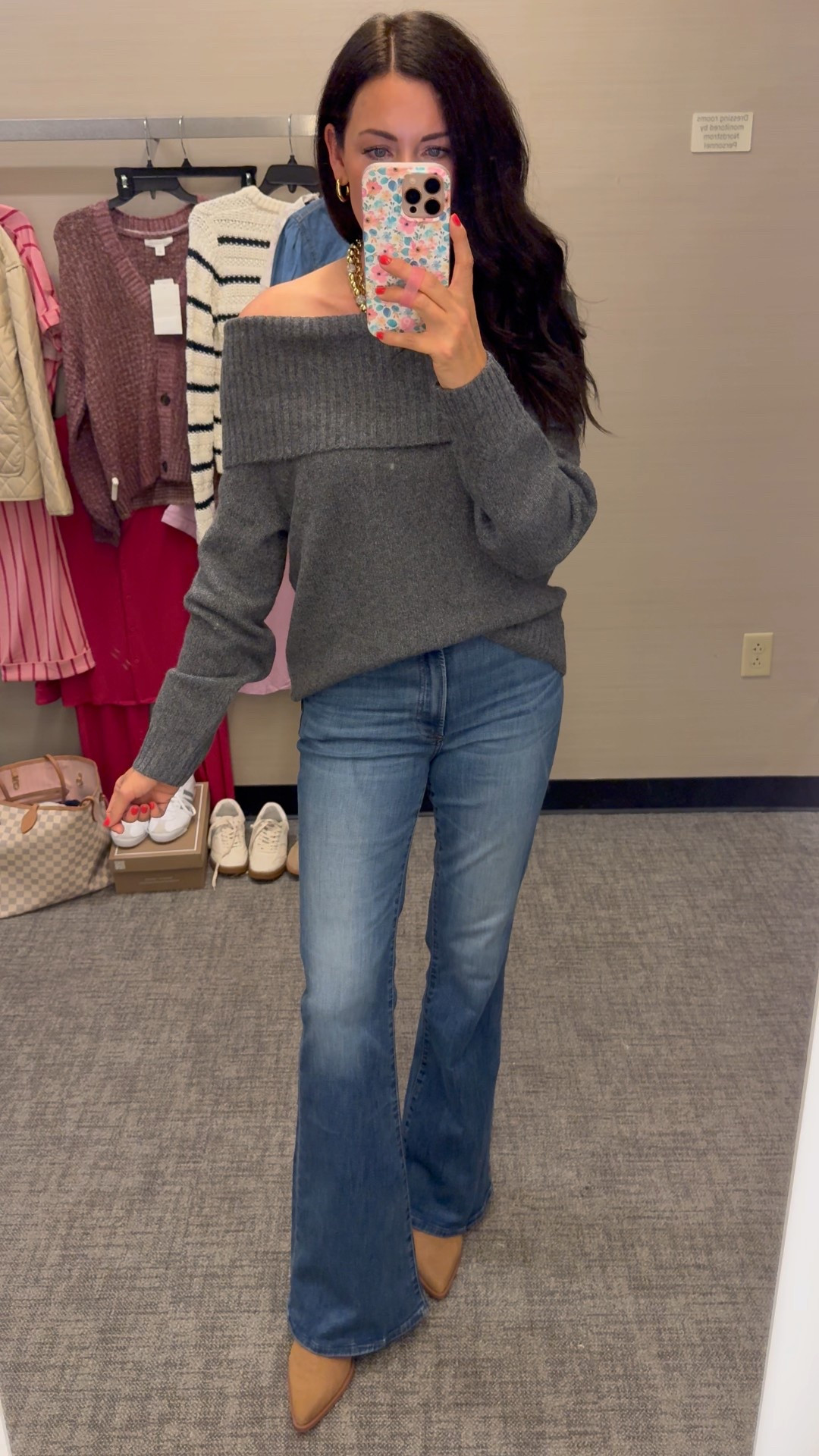 STILL IN STOCK & in love!
•wearing a small, runs big!
•jeans I took home, run tts!
•boots I love + took home! Run tts 

#LTKSeasonal #LTKSaleAlert #LTKFindsUnder50