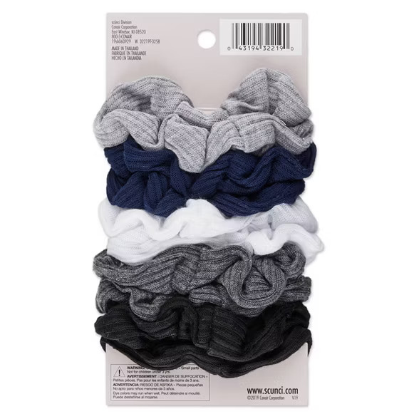 scunci Everyday & Active No Damage Large Interlock Twister Scrunchies - 10pk | Target