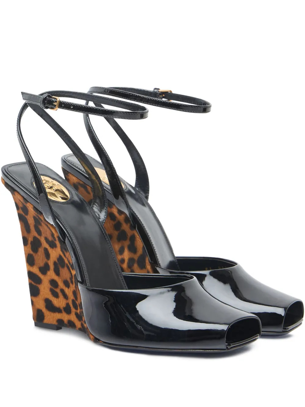Saint Laurentwedge-heel sandals | Farfetch Global