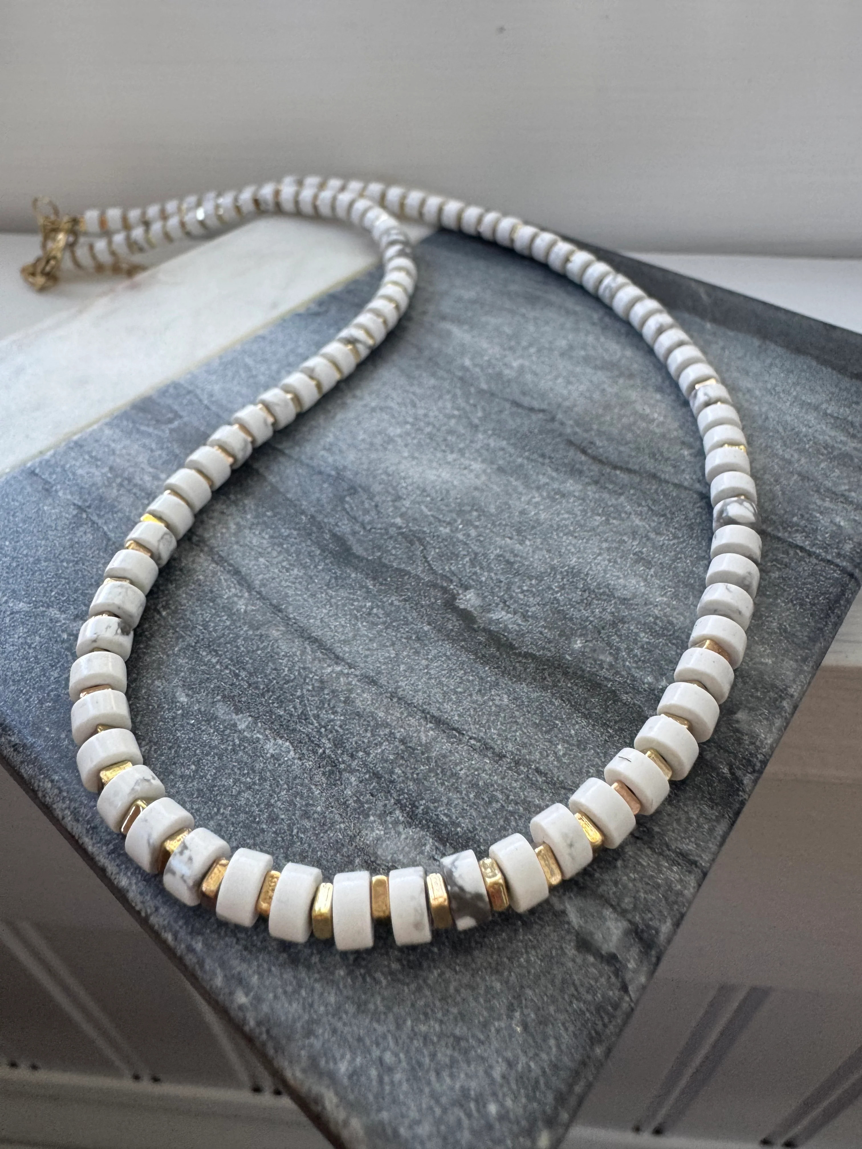 White Turquoise Stone Necklace | Erin McDermott Jewelry