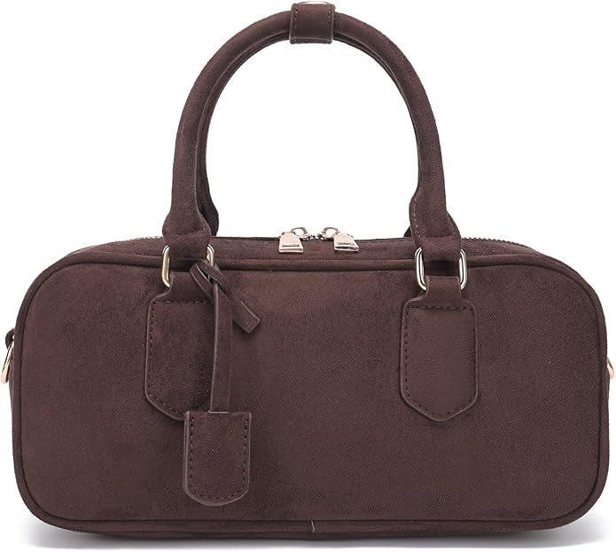 JOLLQUE Suede Crossbody Bag for Women,Autumn Winter Handbags Purse,Fashion Small Designer Shoulde... | Amazon (US)