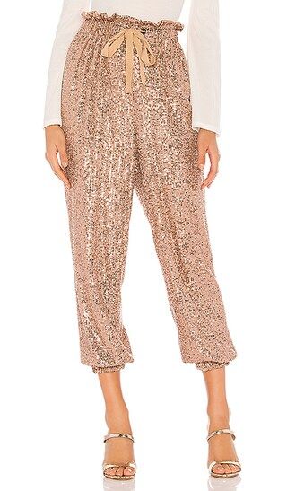 Night Moves Sequin Harem Pants in Rose | Revolve Clothing (Global)