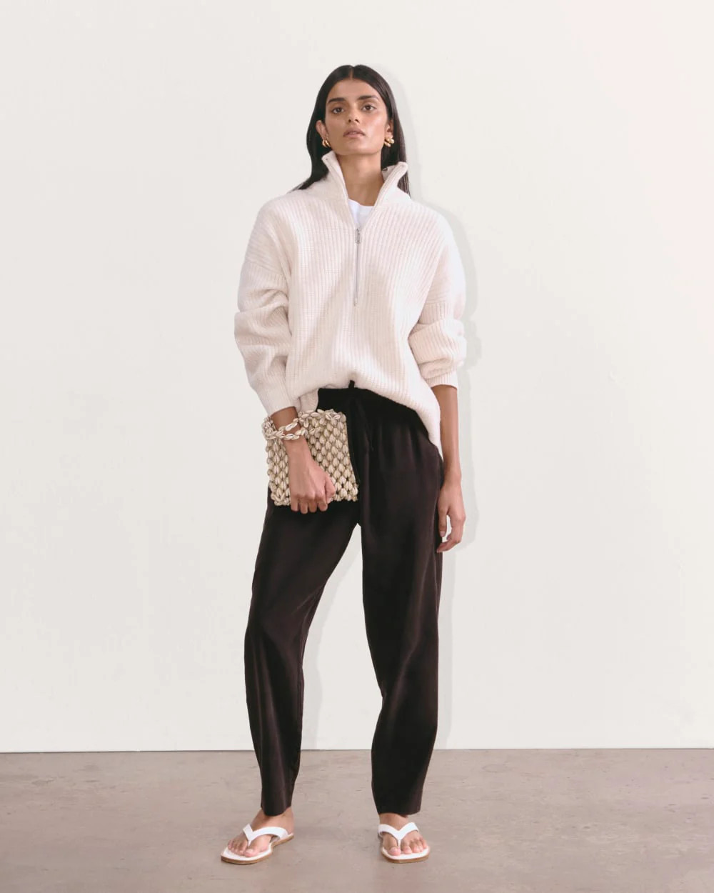 The Tapered Pant in Butterlite | Black | Everlane