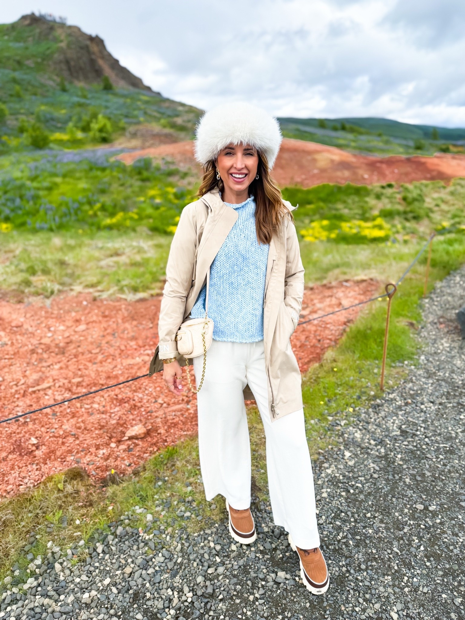 My Iceland outfit of the day! Elevated casual outfit. Travel outfit. Aritzia the lodge pant in XS short - I’m 5’3. I was able to layer leggings under these, which is amazing! They are the perfect year-round pant that WON’T wrinkle! Free people sweater in XS. Lululemon rain jacket in size 2. Sorel winter boots, I went up half a size. Winter outfit. Fall outfit. Europe outfit.

#LTKootd #LTKTravel #LTKActive