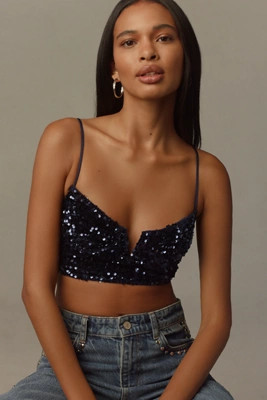 The Eve Sequin Bralette | Anthropologie (US)