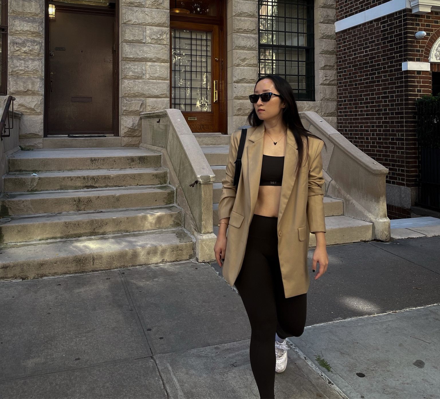 Love pairing an oversized blazer with my workout set 

#LTKunder100 #LTKstyletip #LTKSeasonal