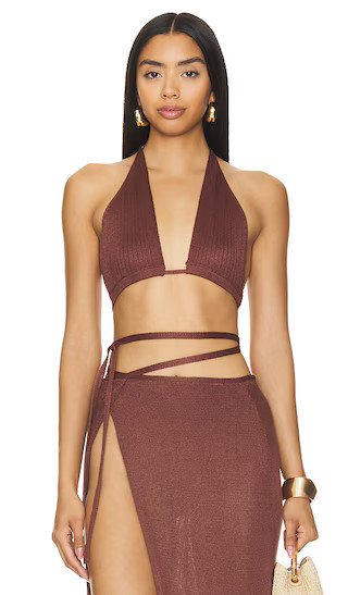 Flook The Label Zula Top in Brown. | Revolve Clothing (Global)