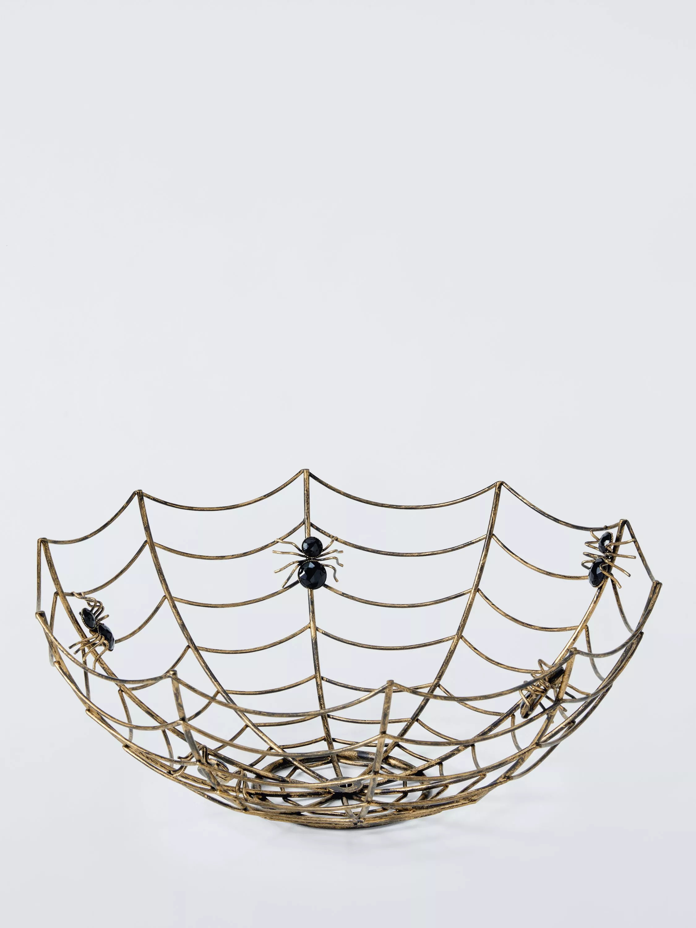 Metal Spider Web Bowl, Brass Effect | John Lewis (UK)