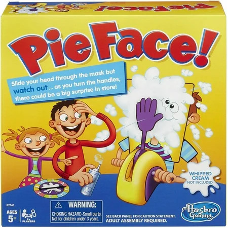 Pie Face Showdown Game, HOGOKIDS Double Pie Face Showdown Board Games for Kids Interesting Cake Cream Pie in The Face Family Game for ChildrenYellow | Walmart (US)