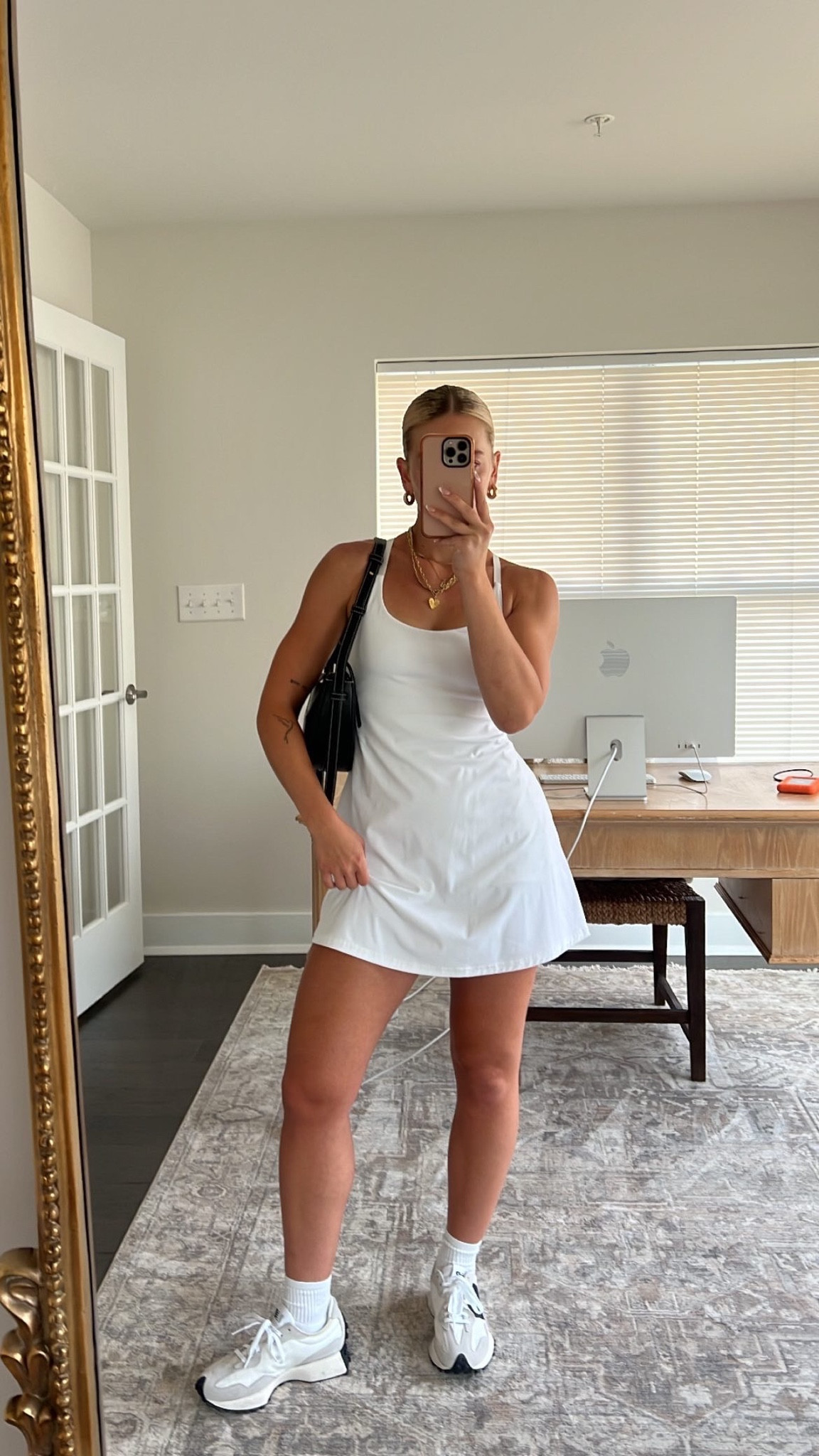 Wearing tennis dresses on repeat recently 😍 Find this one on my @amazonfashion storefront (@vanessaferraiolo) under “July 2023” 

Amazon fashion, amazon fashion finds, amazon dress, tennis Dress, white tennis dress, white golf dress, golf outfits, golf outfits for women, new balance 327 sneakers, new balance sneakers, new balance outfits