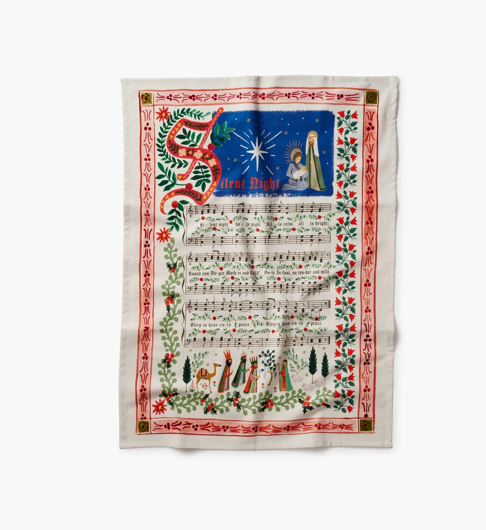 Holiday Tea Towel - Christmas Carols | Rifle Paper Co.