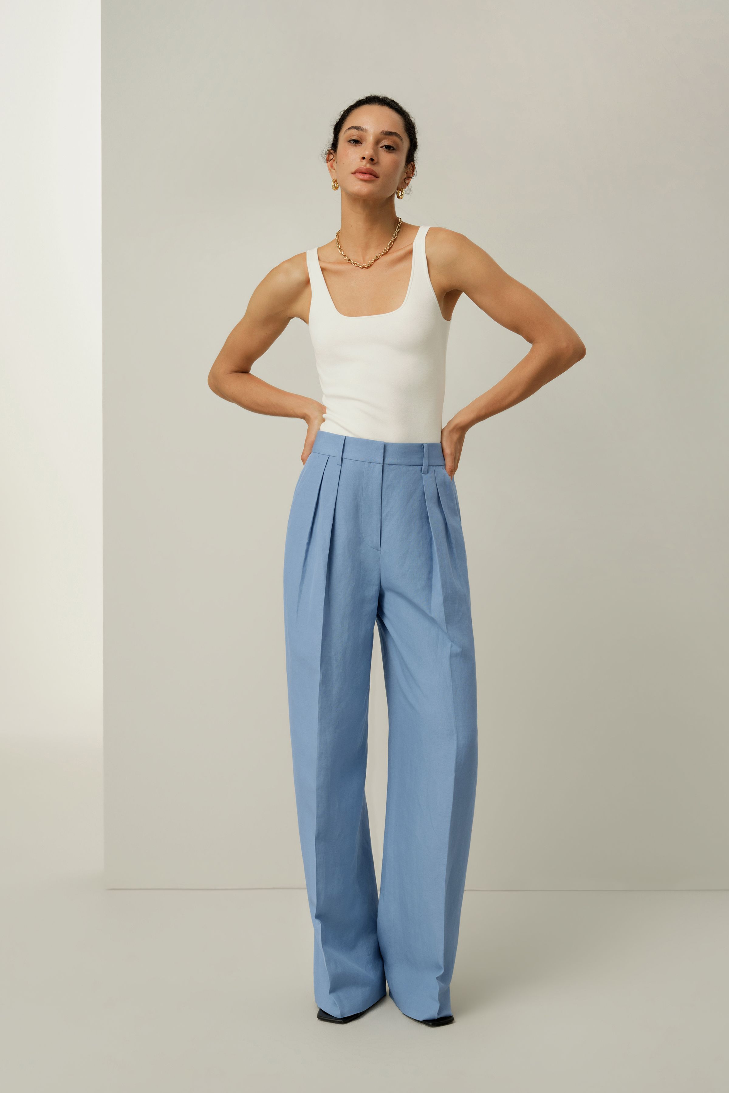 Weite Seide-Leinen-Hose | LILYSILK