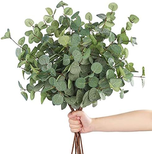 Der Rose 6 PCS Artificial Eucalyptus Stems, Faux Eucalyptus Leaves Greenery Stems for Vase Home P... | Amazon (US)
