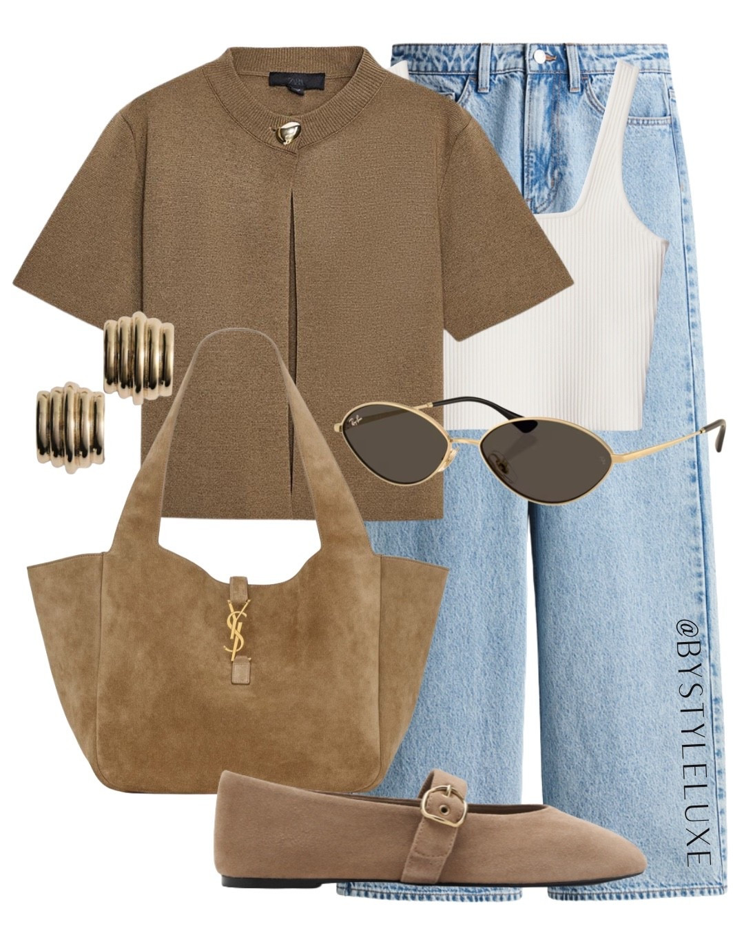 JEANS - styling a capsule wardrobe wide leg blue jean with suede flats and bag for a pre-autumn look 

#jeans #autumnoutfit #knitwear

#LTKshoes #LTKautumn #LTKjeans