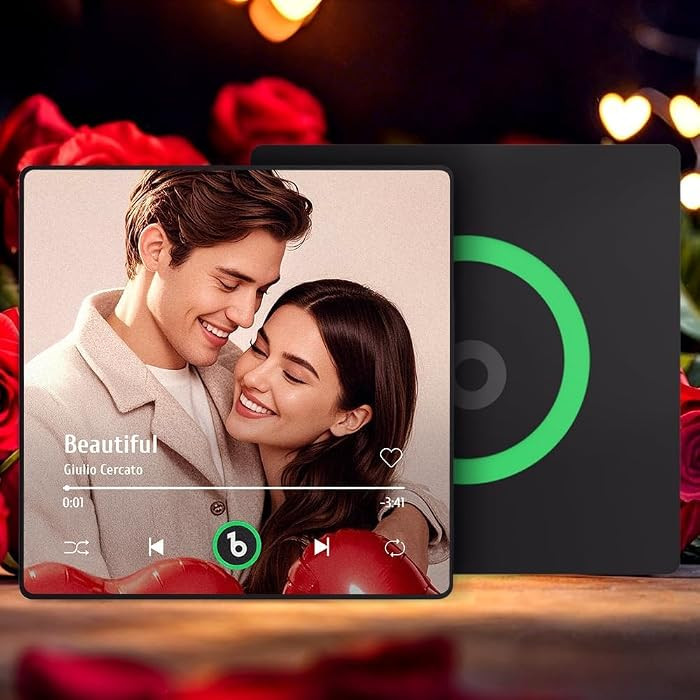Custom Music Fridge Magnet - Personalized Spotify Plaque Plays Your Favorite Song - Romantic Vale... | Amazon (US)