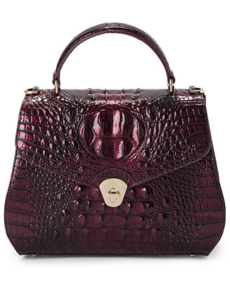 Annalise Melbourne Small Leather Satchel Bag | Macy's