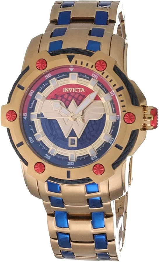 Invicta Womens DC Comics Wonder Woman Quartz Watch, Gold, 26839 | Amazon (US)