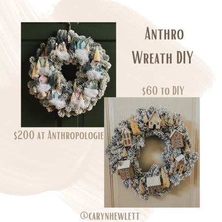 This cute DIY Anthro Dupe could be yours! The sweet little houses I used are from Target’s dollar spot, so I couldn’t tag them, but I’ll link as much as I can and add other options as well! Happy crafting! ✨🏠🎄

#LTKSeasonal #LTKHoliday #LTKhome