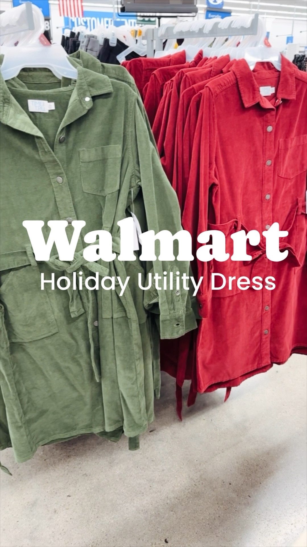 New holiday belted utility dress at Walmart! Runs tts, I’m wearing a size small. 






Walmart fashion. Walmart style. Christmas dress. Casual holiday. Corduroy. Red. Green. 

#LTKHolidaySale #LTKHoliday #LTKSeasonal
