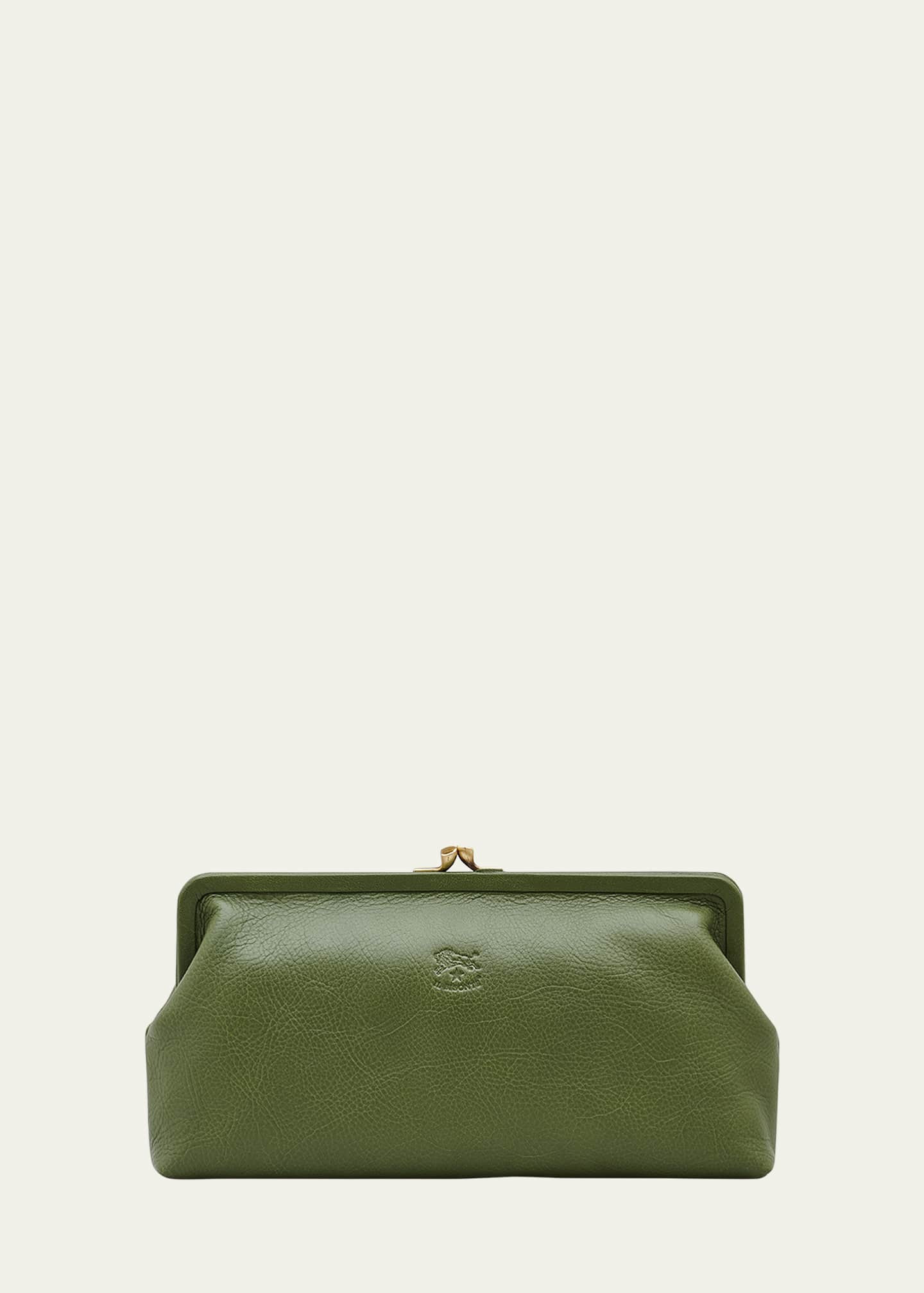 Il Bisonte Classic Vaccjetta Leather Clutch Bag | Bergdorf Goodman