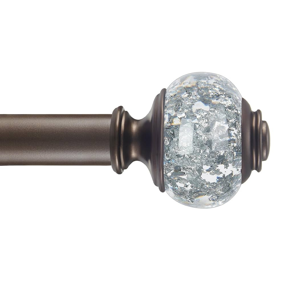 Curtain Rods 36 to 72 Inches(3-6 Feet) with Solid Aluminum Alloy Brackets, 1 Inch Telescoping Dra... | Amazon (US)