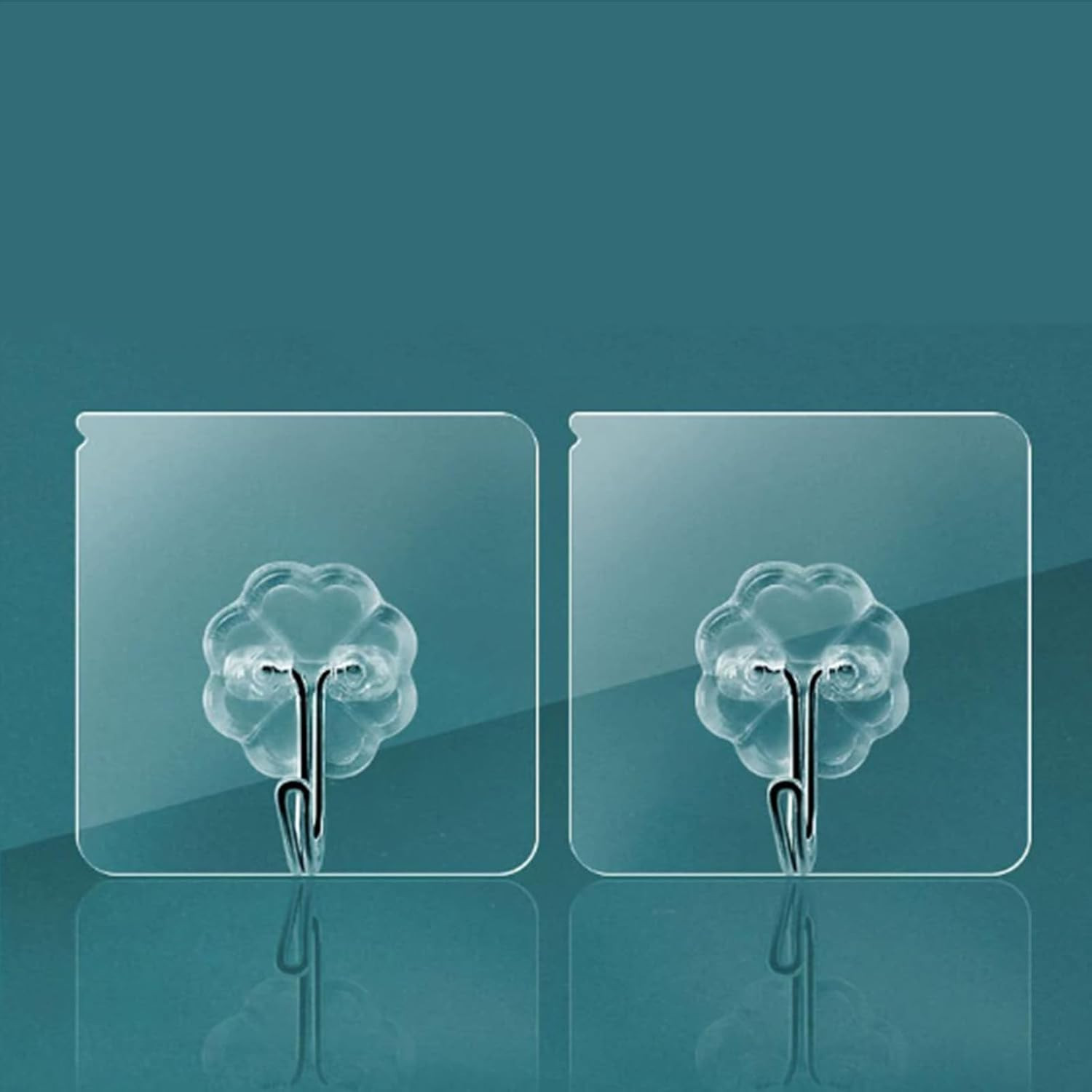 Clear Wall Hooks 10 Pack - Lockable Mounts with Stainless Steel, Durable for Indoor/Outdoor Use i... | Amazon (US)