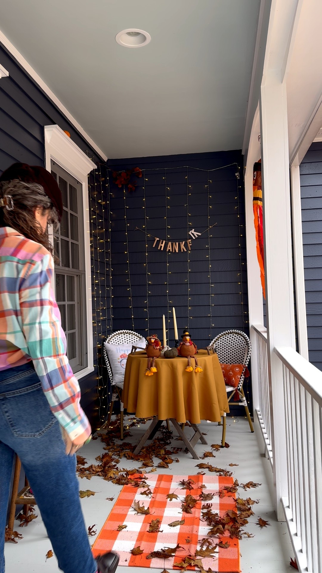 Ralph Lauren | Grandpa aesthetic going on with today’s outfit. RL plaid top, Frame jeans, colorful socks, grandpa hat and heeled loafers. 

#LTKSeasonal #LTKShoeCrush #LTKOver40