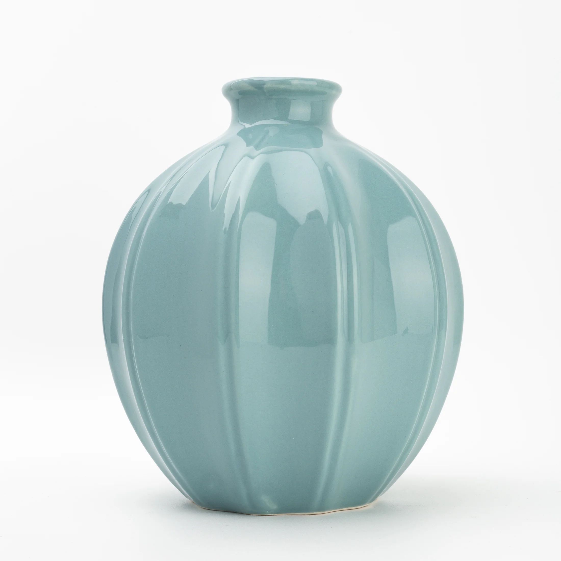 Mainstays Solid Blue Ceramic Vase | Walmart (US)