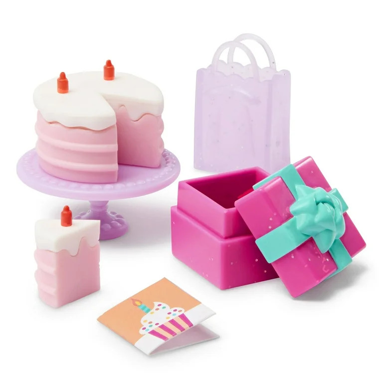 Hey Bestie Emma & Camila 19 Piece Set of 2 (5.5-inch) Small Birthday Dolls with Play Food, Kids A... | Walmart (US)