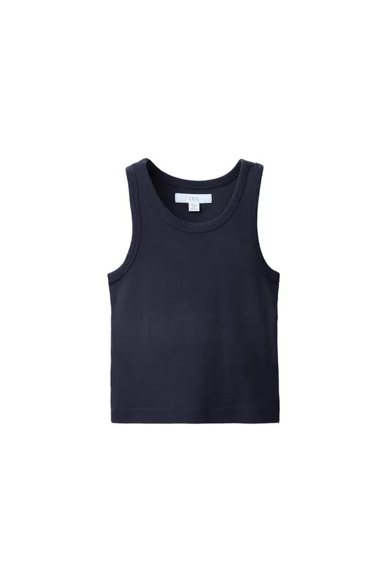 RIBBED RACERBACK T-SHIRT | Zara US