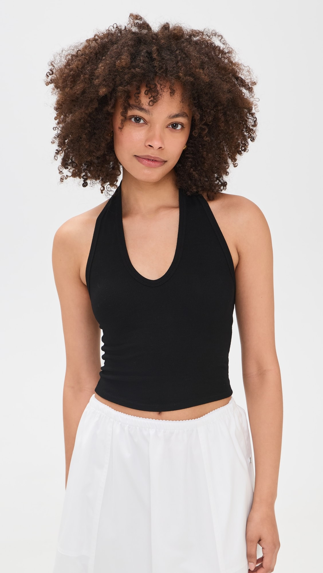Silk Rib U Halter Tank | Shopbop