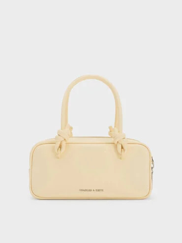 Sammie Knotted-Handle Elongated Bag
    
         - Butter Yellow | Charles & Keith US